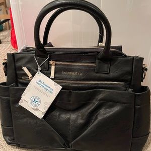 The Honest Company Everything Tote Diaper Bag vegan leather
